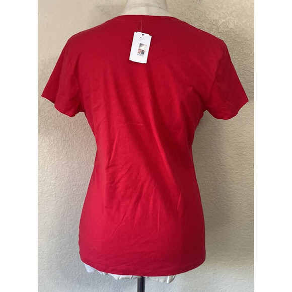 NWT Utah UTES Short Sleeve V Neck Top Athletic Red Women’s • Small - Picture 5 of 5